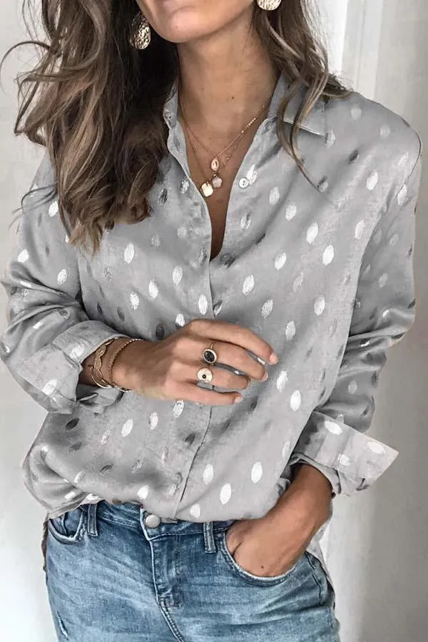 Chicindress Loose Long Sleeve Lapel Top